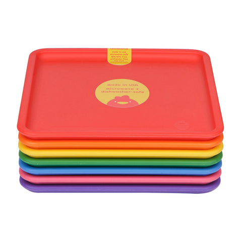 Lollaland Kids' Plates - Made in USA, Microwaveable, Dishwasher-Safe